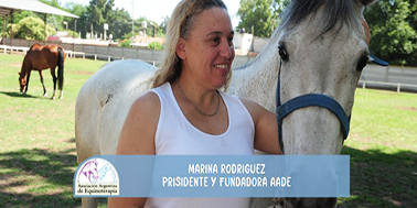 ASOCIAC ARG EQUINOT PRESIDENTA a ASOCIACIÓN ARGENTINA DE EQUINOTERAPIA